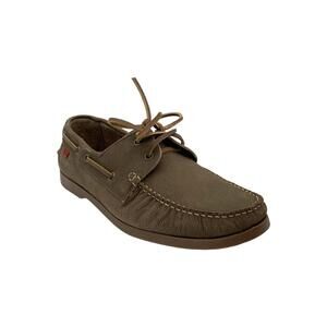 Marc Joseph New York Men's Bay Ave Loafers Truffle Washed Grainy - Medium